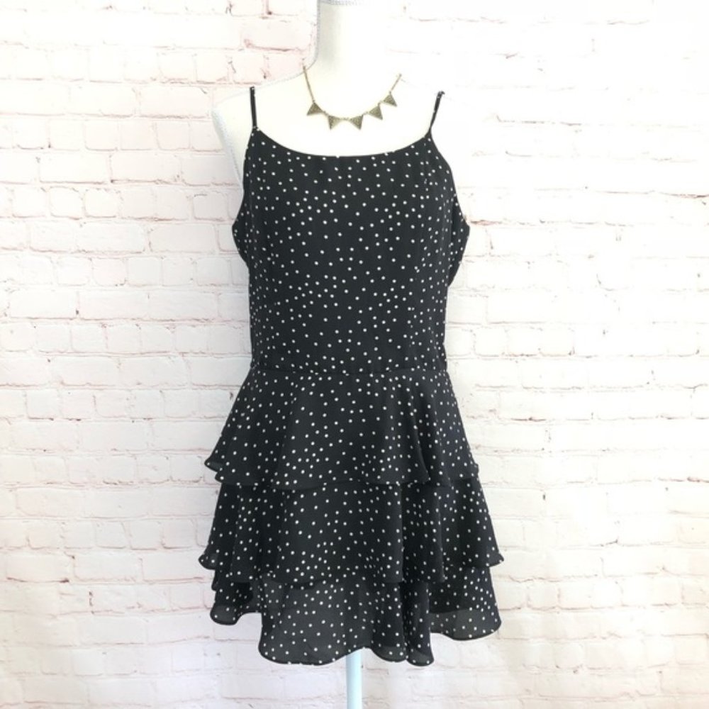 Flirty Polkadot Ruffled Dress